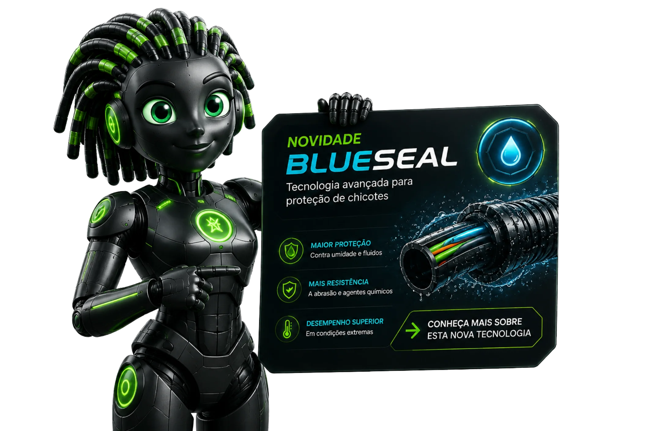 Eloni apresenta BluSeal — Tecnologia avançada para proteção de chicotes